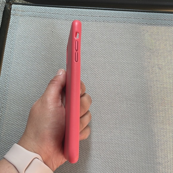 iPhone XS Max Silicone & Leather Hibiscus Case - Picture 3 of 5